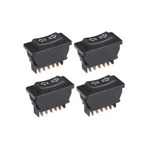 4Pcs 5 Pin Car Window Switch 12V 20A Control Power Window Lift Automobile Car Power Master Switch Momentary Rocker Switch Blue Light Indicator Light 4Pcs 5 Pin Car Window Switch 12V 20A Control Power Window Lift Automobile Car Power Master Switch Momentary Rocker Switch Blue Light Indicator Light