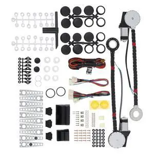 New Universal Electric Power Window Lift Regulator Conversion Kit with Switches Wiring and Hardware for 2 Door Pickup SUV Truck Van Car New Universal Electric Power Window Lift Regulator Conversion Kit with Switches Wiring and Hardware for 2 Door Pickup SUV Truck Van Car