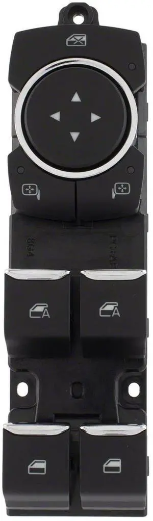 2022-2026 F-150 | 2024-2025 Super Duty LH Driver-Side Power Mirror Adjust Window Switch with Manual Fold Mirrors ML3Z-14529-BE 2022-2026 F-150 | 2024-2025 Super Duty LH Driver-Side Power Mirror Adjust Window Switch with Manual Fold Mirrors ML3Z-14529-BE