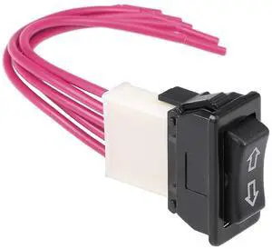 Universal 5-Pin Car Window Switch - Master Rocker Switch With Wiring Harness - Momentary Glass Lifter - DC 12V Universal 5-Pin Car Window Switch - Master Rocker Switch With Wiring Harness - Momentary Glass Lifter - DC 12V