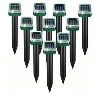 Mole Repellent for Lawns 10 Pack, Solar Powered Mole Repeller Ultrasonic Gopher Repellent, Outdoor Waterproof Vole Vibration Stakes,Sonic Gopher Deterrent Yard for Rodent Groundhog Snake Chipmunk Mole Repellent for Lawns 10 Pack, Solar Powered Mole Repeller Ultrasonic Gopher Repellent, Outdoor Waterproof Vole Vibration Stakes,Sonic Gopher Deterrent Yard for Rodent Groundhog Snake Chipmunk