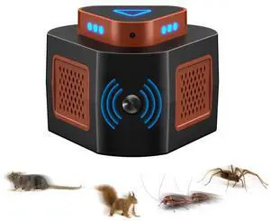 Mouse Repellent Ultrasonic Plug in, Ultrasonic Pest Repeller Indoor, 360° Ultrasonic Rodent Repeller with 4-Modes & LED Strobe Light for Home, Attic, Basement, Garage and Warehouse Mouse Repellent Ultrasonic Plug in, Ultrasonic Pest Repeller Indoor, 360° Ultrasonic Rodent Repeller with 4-Modes & LED Strobe Light for Home, Attic, Basement, Garage and Warehouse
