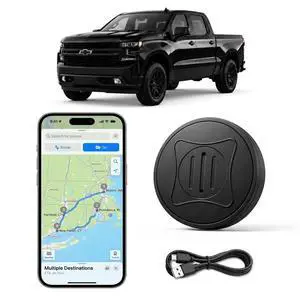 GPS Tracker for Vehicles, No Subscription, Real-Time Location Tracking, Route History, Geofencing Alerts, Strong Magnetic Hidden Vehicle Locator, Free App (Black) GPS Tracker for Vehicles, No Subscription, Real-Time Location Tracking, Route History, Geofencing Alerts, Strong Magnetic Hidden Vehicle Locator, Free App (Black)
