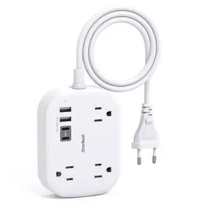 European Travel Plug Adapter with 3Ft Extension Cord, US to Europe European Travel Plug Adapter with 3Ft Extension Cord, US to Europe