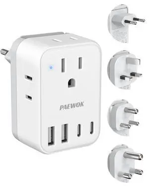 Travel Adapter Set with Type G/C/M/D Detachable Plug Travel Adapter Set with Type G/C/M/D Detachable Plug