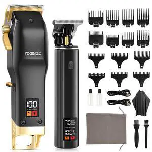 Professional Hair Clippers for Men, Barber Hair Cutting Kit Cordless, Rechargeable Grooming Set Gifts for Men Professional Hair Clippers for Men, Barber Hair Cutting Kit Cordless, Rechargeable Grooming Set Gifts for Men