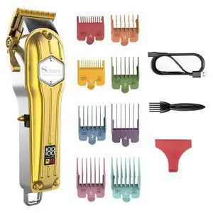 Hair Clippers for Men - Barber Hair Cut & Beard Trimmer Grooming Kit - Professional Rechargeable Cordless Quiet Hair Clippers for Men - Barber Hair Cut & Beard Trimmer Grooming Kit - Professional Rechargeable Cordless Quiet