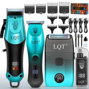 4-in-1 Men's Hair Clippers Kit, Includes Nose Hair Trimmer, Electric Shaver, and Engraving Trimmer, Wireless USB Rechargeable Grooming Set, Blue Ombre Design, Ideal Gift for Men (Blue) 4-in-1 Men's Hair Clippers Kit, Includes Nose Hair Trimmer, Electric Shaver, and Engraving Trimmer, Wireless USB Rechargeable Grooming Set, Blue Ombre Design, Ideal Gift for Men (Blue)