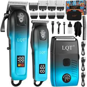 Professional Hair Clippers for Men, Cordless Barber Clippers with Precision Trimmer and Dual Foil Shaver,LED Display, Electric Hair Cutting Machine, Mens Grooming Kit, Gift for Him Professional Hair Clippers for Men, Cordless Barber Clippers with Precision Trimmer and Dual Foil Shaver,LED Display, Electric Hair Cutting Machine, Mens Grooming Kit, Gift for Him
