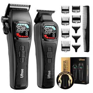 Hair Clippers for Men, 9000 RPM Brushless Motor, DLC Blades, 5 Speeds Hair Clippers for Men, 9000 RPM Brushless Motor, DLC Blades, 5 Speeds