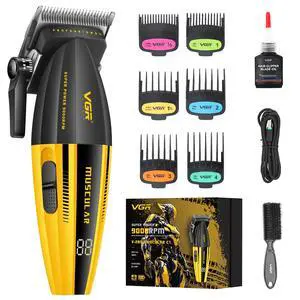 285 Fresh Fade Hair Clippers for Men, 9000RPM Professional Barber Clippers for Hair Cutting, Cordless Small Hair Trimmer Lightweight Versatile Barber Kit with 6 Magnetic Guide Combs, LED Display 285 Fresh Fade Hair Clippers for Men, 9000RPM Professional Barber Clippers for Hair Cutting, Cordless Small Hair Trimmer Lightweight Versatile Barber Kit with 6 Magnetic Guide Combs, LED Display