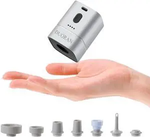2-in-1 Portable Air Pump for Inflatables, USB-C Rechargeable Mini Electric Air Pump with 7 Nozzles, Inflate & Deflate Air Mattresses, Pool Floats, Sleeping Pads & Vacuum Storage Bags 2-in-1 Portable Air Pump for Inflatables, USB-C Rechargeable Mini Electric Air Pump with 7 Nozzles, Inflate & Deflate Air Mattresses, Pool Floats, Sleeping Pads & Vacuum Storage Bags