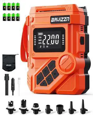 59.2Wh Rechargeable SUP Pump, 22PSI Electric Paddle Board Pump 59.2Wh Rechargeable SUP Pump, 22PSI Electric Paddle Board Pump