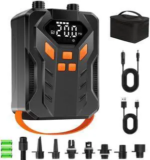 Rechargeable 20PSI Electric Paddle Board Pump, Inflation & Deflation Rechargeable 20PSI Electric Paddle Board Pump, Inflation & Deflation
