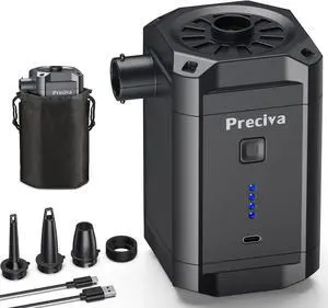 Electric Air Pump for Inflatables, 4kPa Portable Air Pump with 3 Nozzles, 5200mAh Rechargeable Battery, USB Fast Charging for Air Mattress, Pool Floats, Swimming Rings Electric Air Pump for Inflatables, 4kPa Portable Air Pump with 3 Nozzles, 5200mAh Rechargeable Battery, USB Fast Charging for Air Mattress, Pool Floats, Swimming Rings