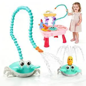 2026 Upgrade Water Table Pump, Rechargeable Crab Water Pump for Kids, Battery Powered 3 Modes Spray 2 Flow Settings, Continuous Flow 8 Hours, IP67 Waterproof, Boys Girls Summer Bathtubs, Pool Toy 2026 Upgrade Water Table Pump, Rechargeable Crab Water Pump for Kids, Battery Powered 3 Modes Spray 2 Flow Settings, Continuous Flow 8 Hours, IP67 Waterproof, Boys Girls Summer Bathtubs, Pool Toy
