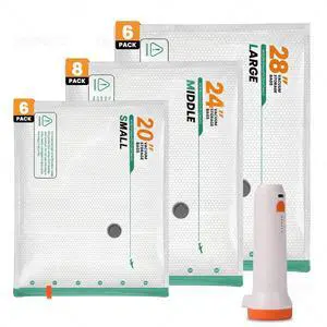 20 Pack Vacuum Storage Bags for Travel with Rechargeable Cordless Pump, Compression Packing Bags for Carry-On Luggage, Bedding & Home Storage, Space Saver Bags for Clothing Clothes, 3 Size 20 Pack Vacuum Storage Bags for Travel with Rechargeable Cordless Pump, Compression Packing Bags for Carry-On Luggage, Bedding & Home Storage, Space Saver Bags for Clothing Clothes, 3 Size