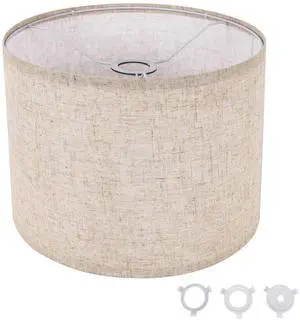 Small Lamp Shade, Beige Drum Lampshade 8.7''Top X 8.7'' Bottom X 7.9'' High, Replacement Lamp Shade Natural Linen Hand Crafted for Table Lamps Floor Lamps Chandelier Lamp, Easy Assembly Required Small Lamp Shade, Beige Drum Lampshade 8.7''Top X 8.7'' Bottom X 7.9'' High, Replacement Lamp Shade Natural Linen Hand Crafted for Table Lamps Floor Lamps Chandelier Lamp, Easy Assembly Required