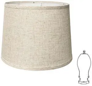 Lamp Shade, Beige Drum Lampshades for Table & Floor Lamps, Natural Linen Hand Crafted Replacement Lamp Shades with Harp Holders, 13" Top x 13" Bottom x 10" High (Beige-1PACK) Lamp Shade, Beige Drum Lampshades for Table & Floor Lamps, Natural Linen Hand Crafted Replacement Lamp Shades with Harp Holders, 13" Top x 13" Bottom x 10" High (Beige-1PACK)