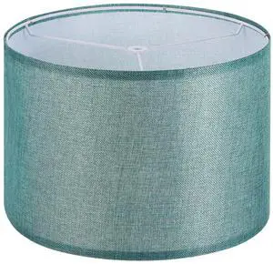 Drum Lamp Shades, 13"x13"x9" Linen Round Lamp Shade for Table Lamps Easy Assembly Lampshade for Table Lamps Floor Lamps Bedside, Blue Drum Lamp Shades, 13"x13"x9" Linen Round Lamp Shade for Table Lamps Easy Assembly Lampshade for Table Lamps Floor Lamps Bedside, Blue