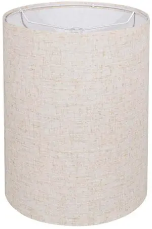 Tall Drum Lamp Shade for Table Lamps, Floor Lamp, Cloth Lampshade 10" Top X 10" Bottom X 13" High, Beige Large Line Fabric, Easy Assembly Tall Drum Lamp Shade for Table Lamps, Floor Lamp, Cloth Lampshade 10" Top X 10" Bottom X 13" High, Beige Large Line Fabric, Easy Assembly