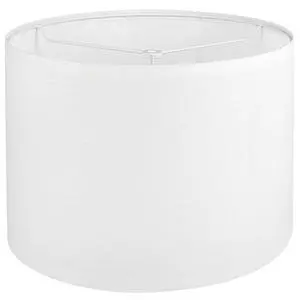White Lamp shade, Drum Lamp Shade for Table Lamps Floor Lamp, 13" Top X 13" Bottom X 10" High White Large Line Fabric Lamp Shade, Easy Assembly Replacement Lampshade White Lamp shade, Drum Lamp Shade for Table Lamps Floor Lamp, 13" Top X 13" Bottom X 10" High White Large Line Fabric Lamp Shade, Easy Assembly Replacement Lampshade