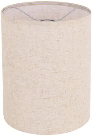 Beige Linen Tall Drum Lampshade, 10" Top x 10" Bottom x 13" High Lamp Shade, Lamp Shade Replacement for Table and Floor Lamps, Pendant Light, Handcrafted Lampshade, Easy Assembly Beige Linen Tall Drum Lampshade, 10" Top x 10" Bottom x 13" High Lamp Shade, Lamp Shade Replacement for Table and Floor Lamps, Pendant Light, Handcrafted Lampshade, Easy Assembly
