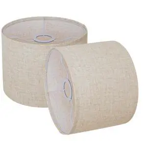 Small Lampshades Set of 2, Beige Linen Drum Lampshades, 8.66" Top x 8.66" Bottom x 7.87" High Lamp Shade, Lamp Shades Replacement for Table and Floor Lamps, Pendant Light, Handcrafted, Easy Assembly Small Lampshades Set of 2, Beige Linen Drum Lampshades, 8.66" Top x 8.66" Bottom x 7.87" High Lamp Shade, Lamp Shades Replacement for Table and Floor Lamps, Pendant Light, Handcrafted, Easy Assembly