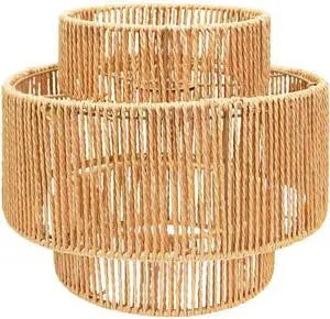 Hanging Light Lamp Shades Boho Rattan Lamp Shades, Woven LampShades for Floor Lamps Rattan Pendant Lights Boho Lamp Ceiling Light, Plug in Pendant Light Fixtures Hanging Lamp 1.54lb Hanging Light Lamp Shades Boho Rattan Lamp Shades, Woven LampShades for Floor Lamps Rattan Pendant Lights Boho Lamp Ceiling Light, Plug in Pendant Light Fixtures Hanging Lamp 1.54lb