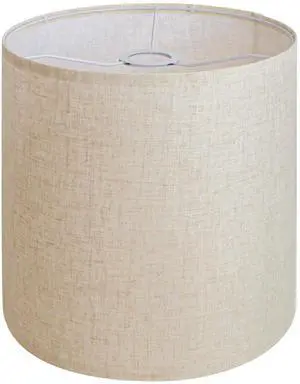 Beige Linen Tall Drum Lampshade, 11" Top x 11" Bottom x 12" High Lamp Shade, Lamp Shade Replacement for Table and Floor Lamps, Pendant LightHandcrafted LampshadeEasy Assembly Beige Linen Tall Drum Lampshade, 11" Top x 11" Bottom x 12" High Lamp Shade, Lamp Shade Replacement for Table and Floor Lamps, Pendant LightHandcrafted LampshadeEasy Assembly