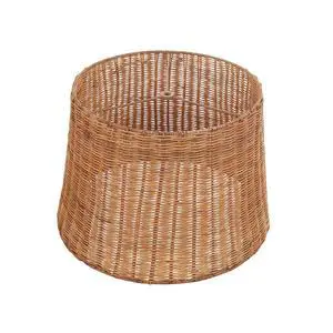 32993, Handwoven Empire Spider Lamp Shade, Natural Rattan, 13" Top x 16" Bottom x 11" Slant Height 32993, Handwoven Empire Spider Lamp Shade, Natural Rattan, 13" Top x 16" Bottom x 11" Slant Height