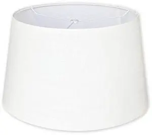 White Large Lamp Shade, Drum Lampshade 13"Top x 16" Bottom x 11" Height, Natural Linen Replacement Lampshade for Table Lamps Floor Lamps, Easy Assembly Spider Fitter White Large Lamp Shade, Drum Lampshade 13"Top x 16" Bottom x 11" Height, Natural Linen Replacement Lampshade for Table Lamps Floor Lamps, Easy Assembly Spider Fitter