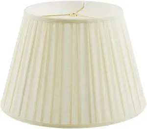 33201 Box Pleated Large Empire Spider Construction Lamp Shade, Off-White Linen Fabric, 10-1/2" Top x 16" Bottom x 11" Slant 33201 Box Pleated Large Empire Spider Construction Lamp Shade, Off-White Linen Fabric, 10-1/2" Top x 16" Bottom x 11" Slant