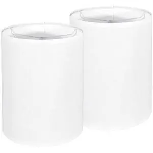 Tall Lamp Shades Set of 2, 10" Top X 10" Bottom X 13" High Large Drum Lampshades for Table Lamps Floor Lamp, White Line Fabric Lamp Shades, Easy Assembly Replacement Lampshades Tall Lamp Shades Set of 2, 10" Top X 10" Bottom X 13" High Large Drum Lampshades for Table Lamps Floor Lamp, White Line Fabric Lamp Shades, Easy Assembly Replacement Lampshades