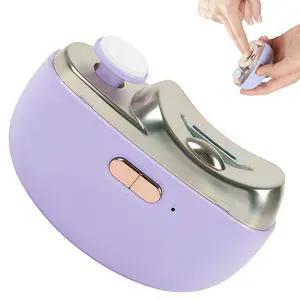 Electric Nail Clipper for Seniors Adults with Debris Catcher and LED Light,Purple Electric Nail Clipper for Seniors Adults with Debris Catcher and LED Light,Purple