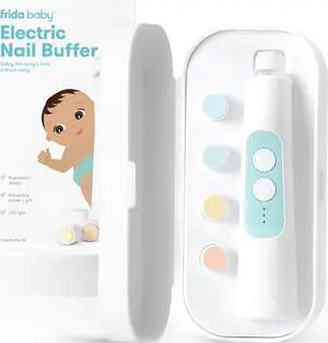 Baby Electric Nail Buffer, Safe Baby Nail File & Trimmer Kit, White Baby Electric Nail Buffer, Safe Baby Nail File & Trimmer Kit, White