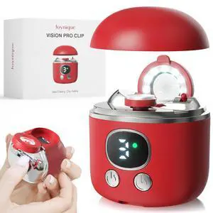 Electric Nail Clipper for Fingernails & Toenails, 3-Speed Automatic Nail Trimmer with LED Light & Magnifying Glass, USB Rechargeable, Safe for Adults, Seniors & Kids, Nail Grinder with Storage (Red) Electric Nail Clipper for Fingernails & Toenails, 3-Speed Automatic Nail Trimmer with LED Light & Magnifying Glass, USB Rechargeable, Safe for Adults, Seniors & Kids, Nail Grinder with Storage (Red)