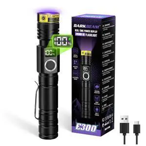 Flashlight UV Black Light 395nm Super Bright LED Ultraviolet Light Flashlight UV Black Light 395nm Super Bright LED Ultraviolet Light