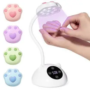 Gooseneck Flash Cure Nail Lamp, Cordless 2000mAh UV Light MilkKitty Gooseneck Flash Cure Nail Lamp, Cordless 2000mAh UV Light MilkKitty