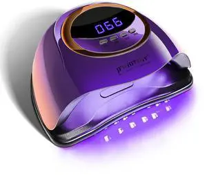 Purple Fast U V Dryer for Gel Nail Polish:Gel Manicure U V Light with 4 Timers & Automatic Sensor Gel Nail Lamp Professional Curing LED Light Purple Fast U V Dryer for Gel Nail Polish:Gel Manicure U V Light with 4 Timers & Automatic Sensor Gel Nail Lamp Professional Curing LED Light