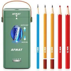 Electric Pencil Sharpener, Rechargeable & Cordless, Fully Automatic Pencil Sharpener for Classroom, Auto in & Out, 5 Sharpness Modes, Heavy Duty Sharpeners for 6-12mm No.2/Jumbo Pencils PSC7 Electric Pencil Sharpener, Rechargeable & Cordless, Fully Automatic Pencil Sharpener for Classroom, Auto in & Out, 5 Sharpness Modes, Heavy Duty Sharpeners for 6-12mm No.2/Jumbo Pencils PSC7