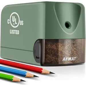 Electric Pencil Sharpener for Classroom, Heavy Duty Colored Pencil Sharpener for 6.5-8mm Pencils, Plug in Pencil Sharpeners w/Upgraded Helical Blade (10000 Sharpenings), UL Listed, PS105 Electric Pencil Sharpener for Classroom, Heavy Duty Colored Pencil Sharpener for 6.5-8mm Pencils, Plug in Pencil Sharpeners w/Upgraded Helical Blade (10000 Sharpenings), UL Listed, PS105