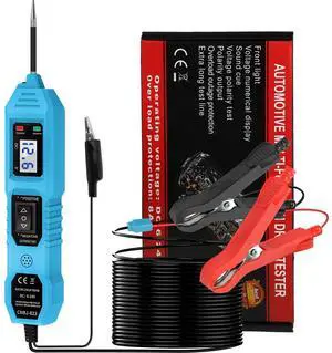 Power Circuit Probe Tester, 6V/12V/24V DC Circuit Tester Automotive, Multifunctional Car Electric Circuit Tester Power Fuse & Voltage Tester Light, Short Circuit Breake Finder Electrical Tools, Blue Power Circuit Probe Tester, 6V/12V/24V DC Circuit Tester Automotive, Multifunctional Car Electric Circuit Tester Power Fuse & Voltage Tester Light, Short Circuit Breake Finder Electrical Tools, Blue