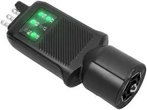 7 Pin Trailer Plug Tester & 4 Pin Trailer Tester with Double-Sided LED Indicators, Trailer Light Tester for Boat Trailer RV Truck Camper, Not Suitable for Vehicle with Lamp Out Sensor 7 Pin Trailer Plug Tester & 4 Pin Trailer Tester with Double-Sided LED Indicators, Trailer Light Tester for Boat Trailer RV Truck Camper, Not Suitable for Vehicle with Lamp Out Sensor