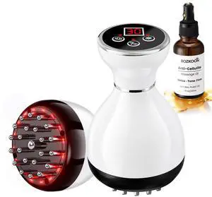 4 in 1 Cordless Body Massager with Heat, Vibration, Rhythm Mode and Red Light, Body Gua Sha Tool for Legs, Arms, Belly, Back, Neck and Shoulders, Handheld Body Care Device - White 4 in 1 Cordless Body Massager with Heat, Vibration, Rhythm Mode and Red Light, Body Gua Sha Tool for Legs, Arms, Belly, Back, Neck and Shoulders, Handheld Body Care Device - White