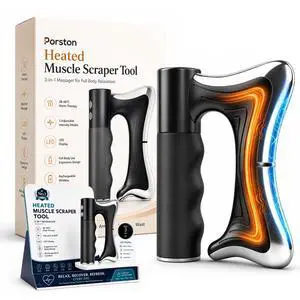 Heated Muscle Scraper Tool, Electric Full Body Contouring Device, Gua Sha Massager and Fascia Knife for Deep Tissue Relaxation, Portable Arm Leg Back Neck Waist Care with LED Display Heated Muscle Scraper Tool, Electric Full Body Contouring Device, Gua Sha Massager and Fascia Knife for Deep Tissue Relaxation, Portable Arm Leg Back Neck Waist Care with LED Display