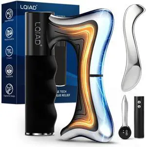 Heated Muscle Scraper Tool-with Pulse & Vibration - Electric Heated Muscle Scraper Tool-with Pulse & Vibration - Electric