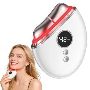 4-in-1 Red Light Therapy for Face and Neck, Gua Sha Facial Tool with Heat & Vibration, Face Massager Tool for Puffiness, Smoothing, Firming, Gifts for Women & Men (White) 4-in-1 Red Light Therapy for Face and Neck, Gua Sha Facial Tool with Heat & Vibration, Face Massager Tool for Puffiness, Smoothing, Firming, Gifts for Women & Men (White)