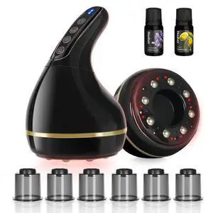 8-in-1 Cupping Kit for Massage Therapy-Targeted Pain Relief,Knots(Black) 8-in-1 Cupping Kit for Massage Therapy-Targeted Pain Relief,Knots(Black)