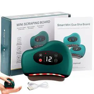Thermaedge Plantar Fasciitis, ThermaEdge Foot Scraper, 12 Massage Levels and 12 Heat Levels, Red Light Heated Gua Sha Device for Plantar Fasciitis, 4-in-1 Vibration Device for Muscle Care (Green) Thermaedge Plantar Fasciitis, ThermaEdge Foot Scraper, 12 Massage Levels and 12 Heat Levels, Red Light Heated Gua Sha Device for Plantar Fasciitis, 4-in-1 Vibration Device for Muscle Care (Green)